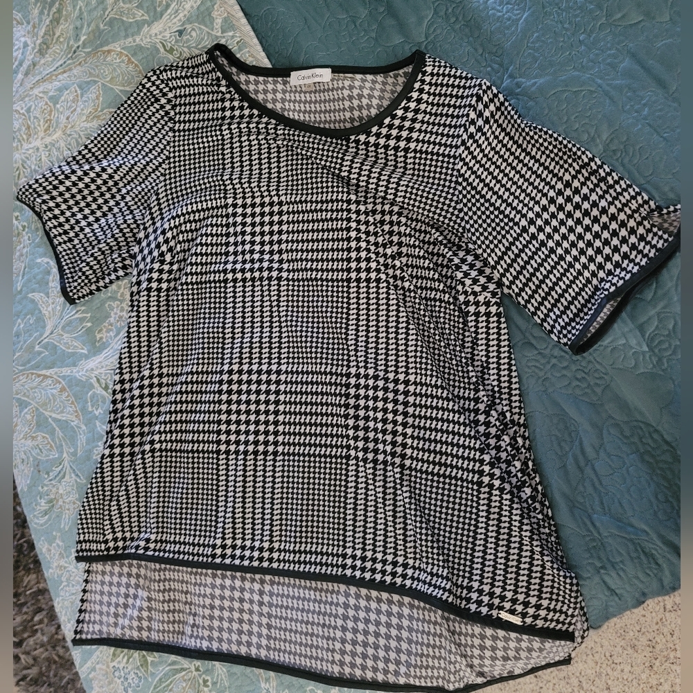 Calvin Klein Houndstooth Top 0X